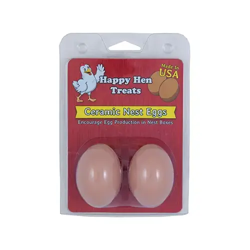 Ceramic Nest Eggs, Brown pair Ceramic Nest Eggs, Brown pair