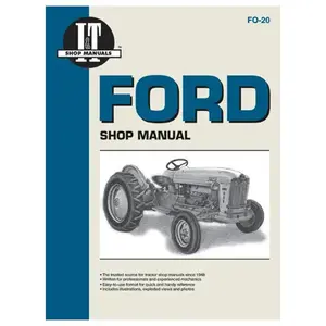 IT Shop Manuals FO-20 Tractor Manual For Ford Series Gas