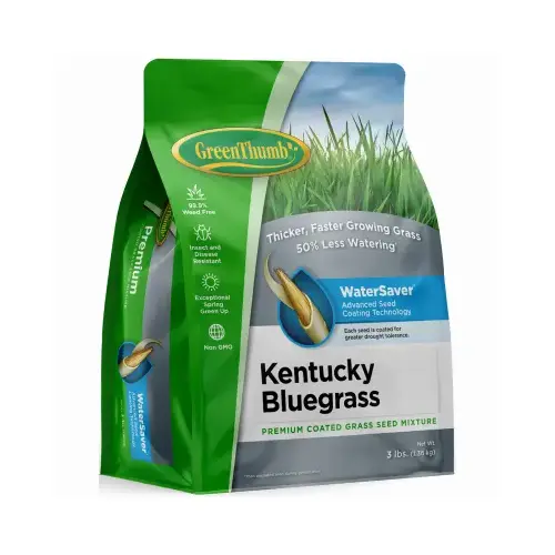 Premium Coated Kentucky Bluegrass Seed, 3-Lbs., Covers 2,000 Sq. Ft.