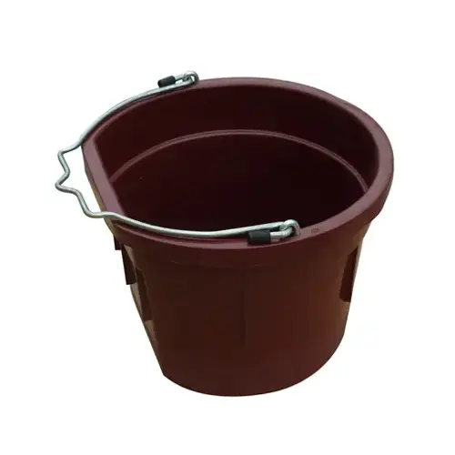 Utility Bucket, Flat Sided, Deep Red Resin, 8-Qts. Utility Bucket, Flat Sided, Deep Red Resin, 8-Qts.