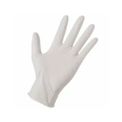 Disposable Latex Gloves, Off White, Men's XL, 100-Ct.