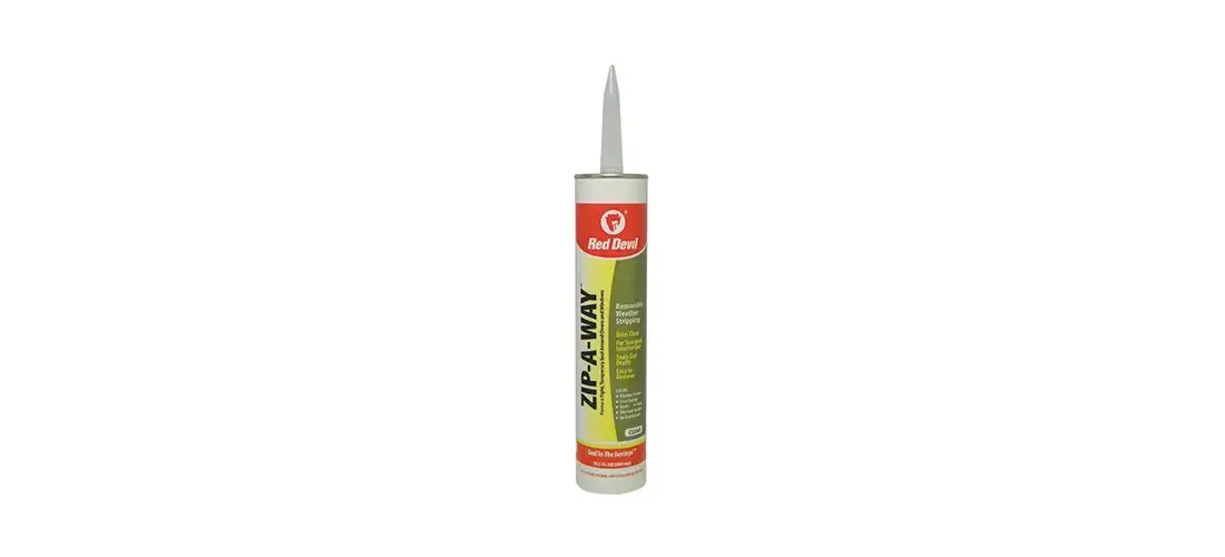 Red Devil 0606 ZIP-A-WAY Removable Sealant, Clear, 10 to 100 deg F