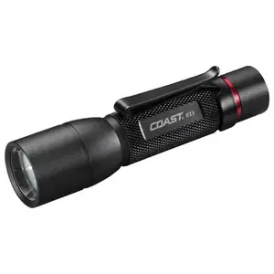 COAST 20769 Slide Focus Flashlight, AA Battery, Alkaline, Lithium-Ion Battery, LED Lamp, 345 Lumens, Flood to Spot Beam Black