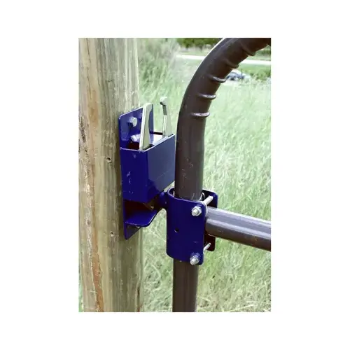 Gate Latch, 2-Way, Blue, For: 1-5/8 to 2 in OD Round Tube Gate Gate Latch, 2-Way, Blue, For: 1-5/8 to 2 in OD Round Tube Gate