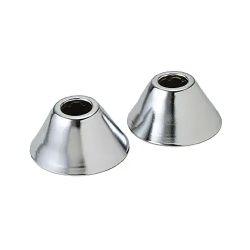 Pipe Fitting, Bell Escutcheon Pipe Flange, Chrome Plated, 1/2-In. x .844 I - 2 per pack x5 packs Pipe Fitting, Bell Escutcheon Pipe Flange, Chrome Plated, 1/2-In. x .844 I - 2 per pack x5 packs
