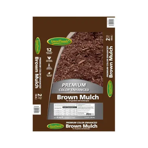 Colored Mulch, Brown, 2-Cu. Ft. Colored Mulch, Brown, 2-Cu. Ft.