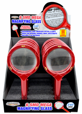 Shawshank LEDz 702423 6 SMD Mega Magnifying Glass, 240 Lumens
