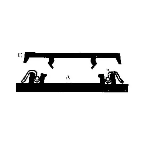 Porch Screening Cap, Vinyl - 96" Stock Length Beige