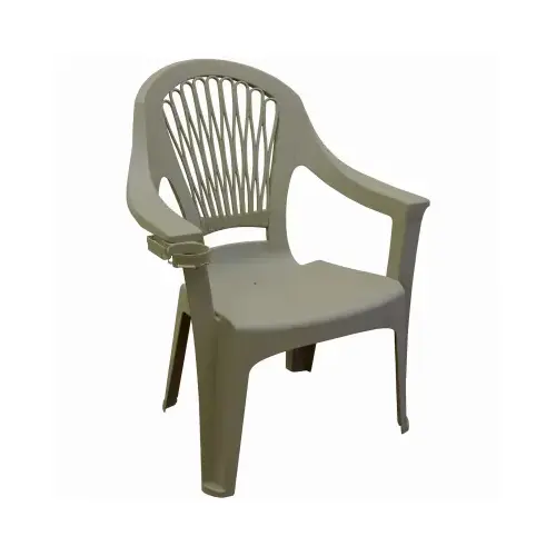 Oversized High-Back Chair, Resin, Gray - pack of 24 Oversized High-Back Chair, Resin, Gray - pack of 24