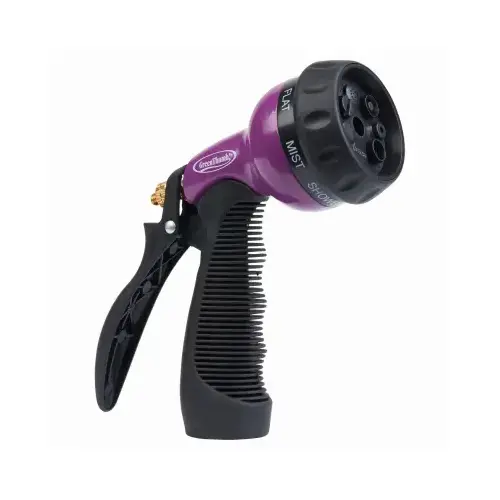 Rear-Trigger Spray Nozzle, Metal, 7-Pattern, Assorted Colors Rear-Trigger Spray Nozzle, Metal, 7-Pattern, Assorted Colors