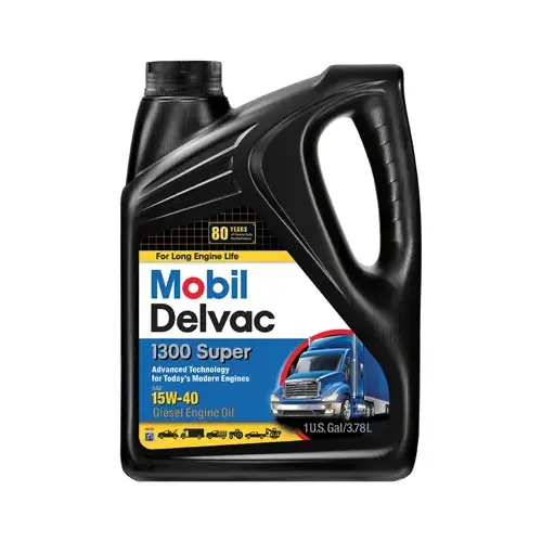 Delvac 1300 15W-40 Super Diesel Engine Oil, Extra High, 1-Gallon