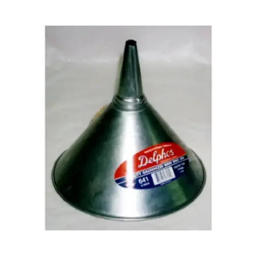 Funnel, Wire Rim, Galvanized, 7-3/4-In. Silver Metallic