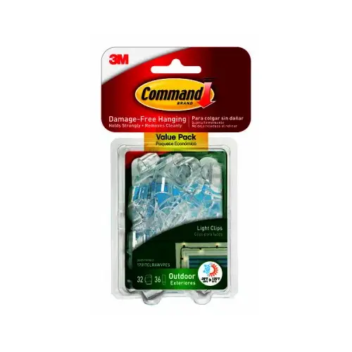CLIP LIGHT OUTDOOR CLEAR SMALL - pack of 32 CLIP LIGHT OUTDOOR CLEAR SMALL - pack of 32
