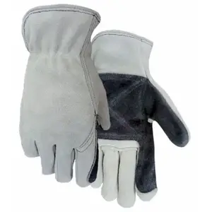 SALT CITY SALES INC 217M Fencing Work Gloves, Split Leather, Men's M