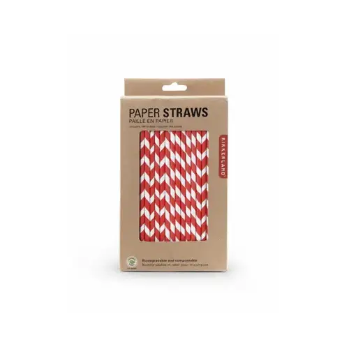 Paper Straws, Biodegradable, Red, 144-Ct. Paper Straws, Biodegradable, Red, 144-Ct.