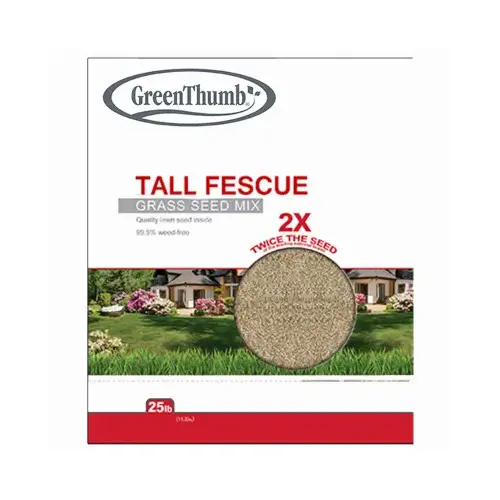 Tall Fescue Grass Seed Mix, 25-Lbs., Covers 6,250 Sq. Ft. Tall Fescue Grass Seed Mix, 25-Lbs., Covers 6,250 Sq. Ft.