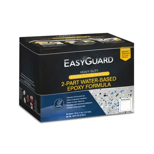 Garage Floor Coating Kit, 2-Part Epoxy Formula, Water Based, Tan Gloss, 1-Gallon Garage Floor Coating Kit, 2-Part Epoxy Formula, Water Based, Tan Gloss, 1-Gallon