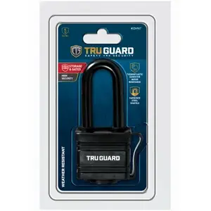 Wordlock 1804DLHTG Keyed Padlock, Laminated Steel, All-Weather Cover, 1-9/16-In.