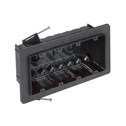 DraftTight Electrical Outlet Box, 4-Gang, 60-Cu. In.