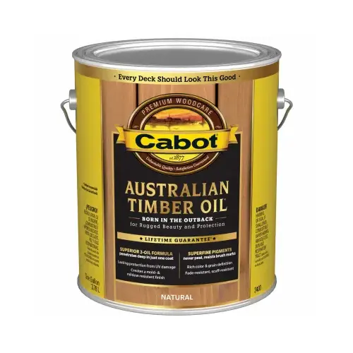 Australian Timber Oil Wood Finish, Neutral, 1-Gallon