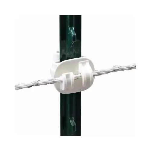 T-Post Claw Insulator, Heavy Duty, White - pack of 25