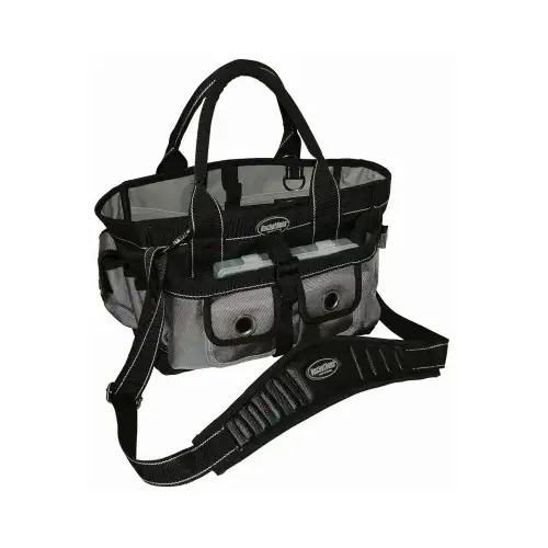Professional Series Extreme Hopalong Tool Tote, 14 in W, 9 in D, 9 in H, 14-Pocket, Poly Fabric Professional Series Extreme Hopalong Tool Tote, 14 in W, 9 in D, 9 in H, 14-Pocket, Poly Fabric