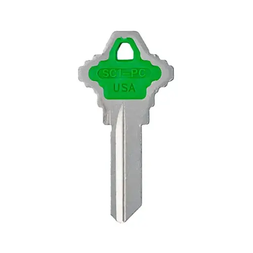 KABA ILCO SCHLAGE GREEN KEY BLANK - pack of 5