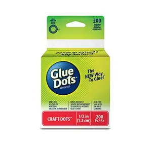 Glue Dots 08165-200 Craft Removable Adhesives, 200-Ct. Roll