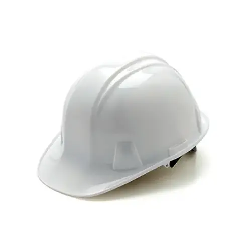 Hard Hat, Cap Style, Pin Lock, White Hard Hat, Cap Style, Pin Lock, White