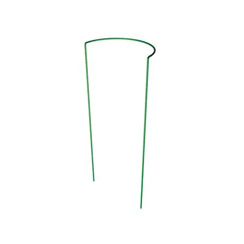 Plant Support, Half-Round, Green Steel, 16 x 40-In.