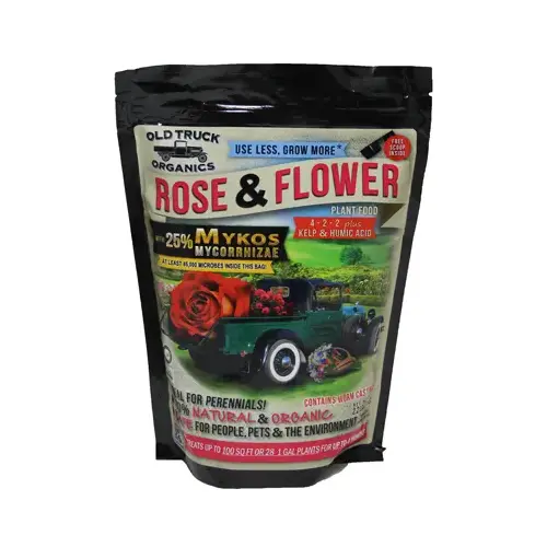 Rose & Flower Organic Fertilizer, Mykos Mycorrhizae Plus Kelp & Humic Acid, 4-2-2 Formula, 2.2-Lbs. Rose & Flower Organic Fertilizer, Mykos Mycorrhizae Plus Kelp & Humic Acid, 4-2-2 Formula, 2.2-Lbs.