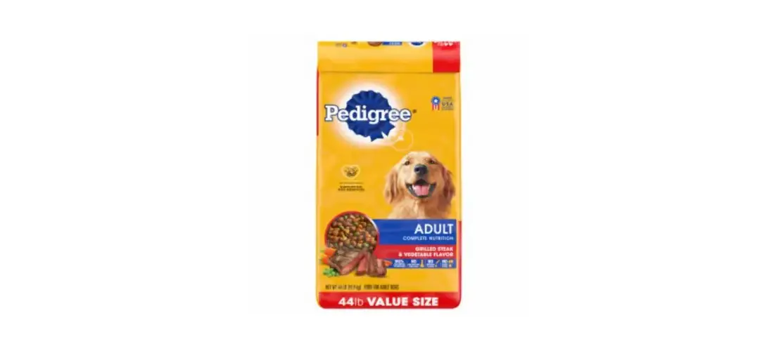 Pedigree 14342 Dry Dog Food, Adult Complete Nutrition Grilled Steak &  Vegetable, 44-Lbs. Buy Now