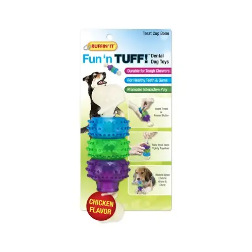 Treat Cup Bone Dog Chew, Chicken Flavor