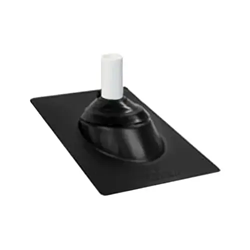 Galvanized Base Roof Flashing, Black, 10-3/4 x 14-1/2-In.