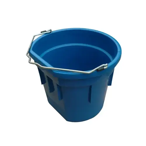 Utility Bucket, Flat Sided, Teal Resin, 20-Qts.