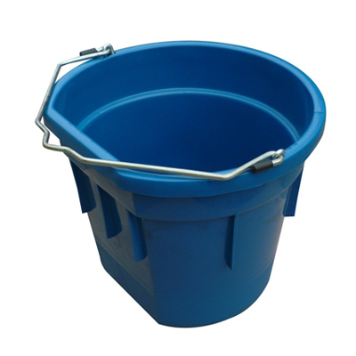 QINGDAO HUATIAN HAND TRUCK MR20QP/FSB-TEAL Utility Bucket, Flat Sided, Teal Resin, 20-Qts.