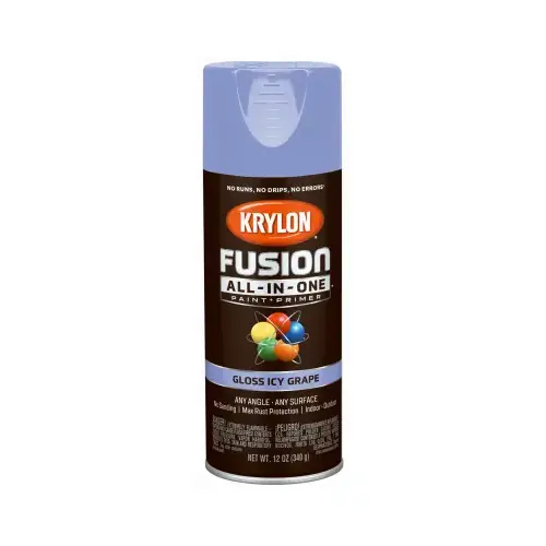 Fusion All-In-One Spray Paint + Primer, Gloss Icy Grape, 12-oz. Fusion All-In-One Spray Paint + Primer, Gloss Icy Grape, 12-oz.