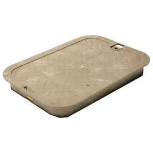 NDS 113C SAND 14" x 19" Rectangular Valve Box Overlapping ICV Cover, Sand