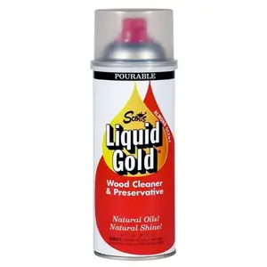 SCOTTS LIQ GLD 10018-P14 Original Scent Wood Cleaner & Preservative, 14-oz.
