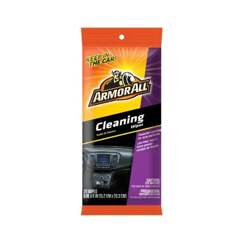 Cleaning Wipes Flat Pack, 20 Count
