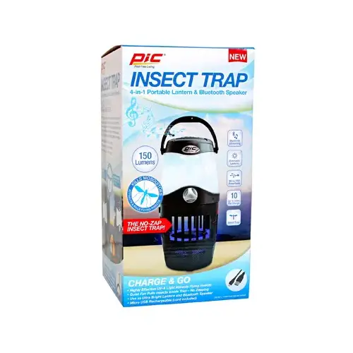 Insect Trap Lantern with Bluetooth Speaker