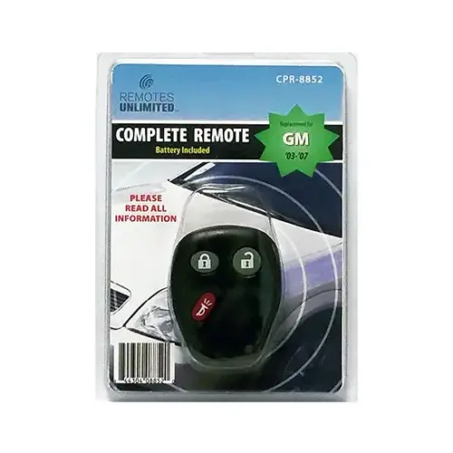 GM 3-Button Remote GM 3-Button Remote