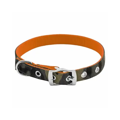 Dog Collar, Reversible Camo/Orange, 3/4 x 16 to 20-In. Dog Collar, Reversible Camo/Orange, 3/4 x 16 to 20-In.
