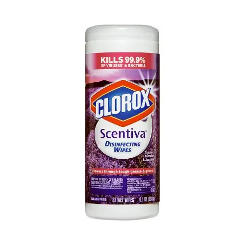 Cleaning Disinfecting Wipes, Lavender & Jasmine Scent, 33-Ct.