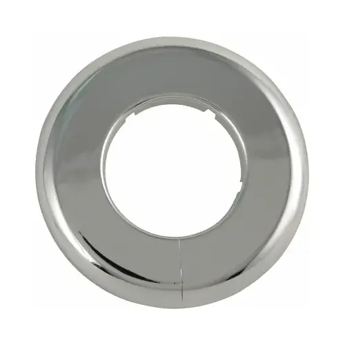 Flange, 3 in Dia, Plastic, Chrome Plated, For: 1-1/2 in Iron Pipe Flange, 3 in Dia, Plastic, Chrome Plated, For: 1-1/2 in Iron Pipe