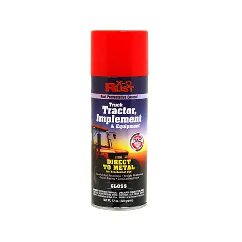 Rust-Preventative Enamel Spray Paint & Primer for Metal, Truck, Tractor, Implement & Equipment, Massey Ferguson Red, 12 oz. Rust-Preventative Enamel Spray Paint & Primer for Metal, Truck, Tractor, Implement & Equipment, Massey Ferguson Red, 12 oz.