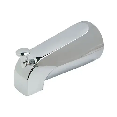 Diverter Tub Spout, Universal, Chrome Finish, 5-1/8-In. Diverter Tub Spout, Universal, Chrome Finish, 5-1/8-In.