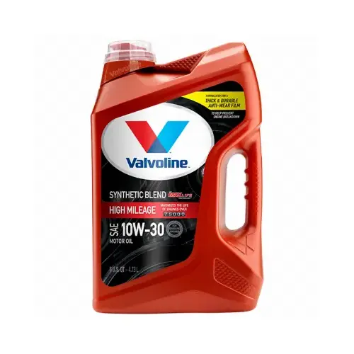 Synthetic Blend Motor Oil, 10W-30, 5 qt Jug Amber