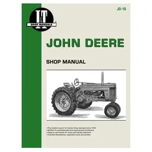 IT Shop Manuals JD-10 Tractor Manual For John Deere Gas