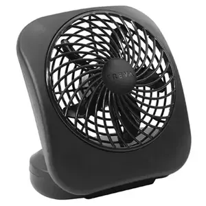 O2Cool FD05004BLK 5 In. 2-Speed Black Battery Operated Table Fan
